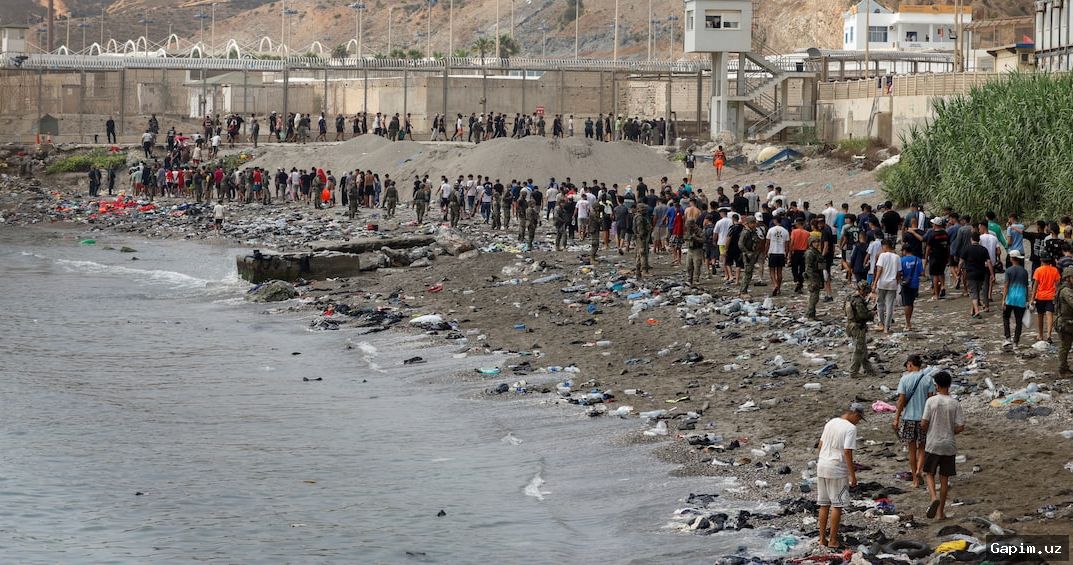 🇲🇦🚧 Moroccan Police Arrest 111 in Attempt to Enter Spain's Ceuta Enclave