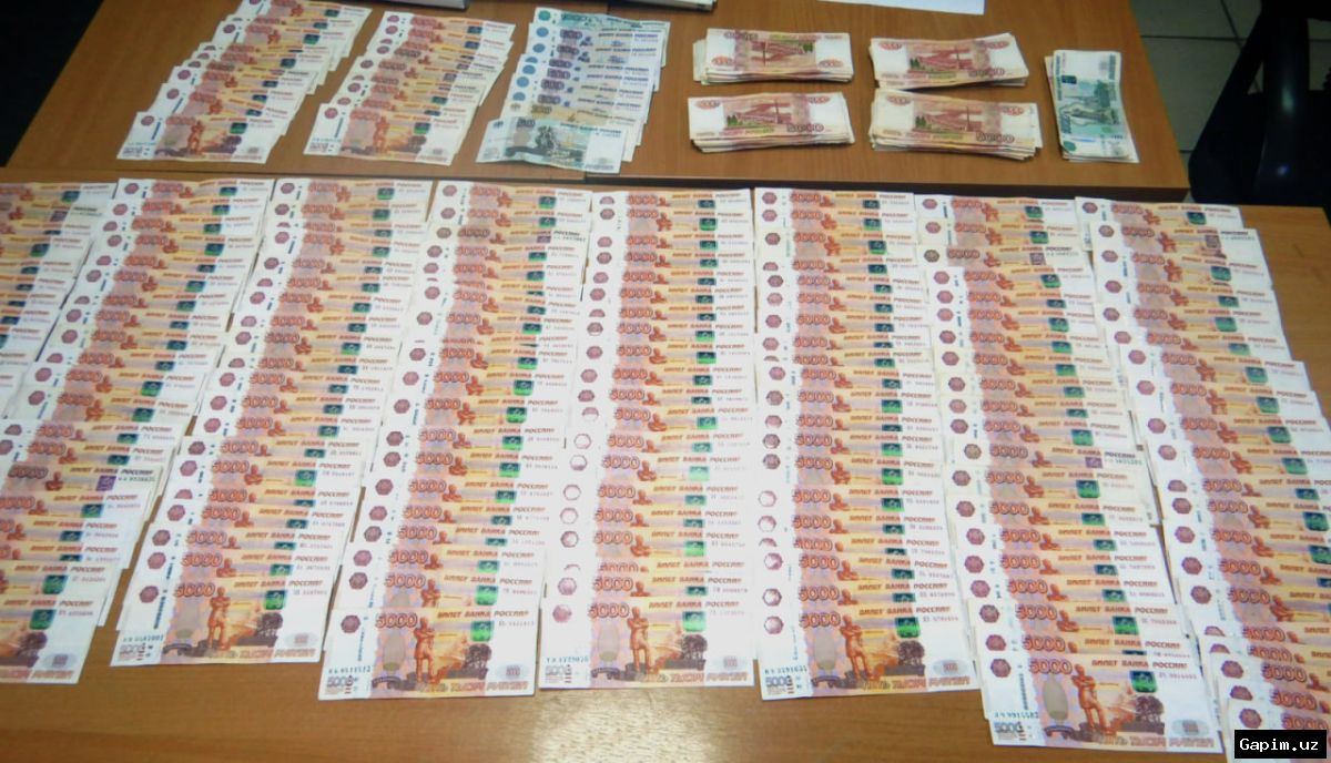 💵✈️ Rossiyaning Tolmachyovo aeroportida Andijonga uchayotgan yo‘lovchidan 2,8 million rubl musodara qilindi