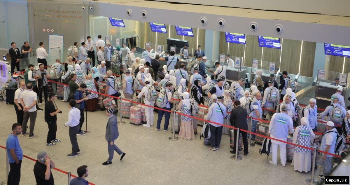 🕋✈️ В Ташкенте проводили первых паломников в Хадж сезона 2026 года