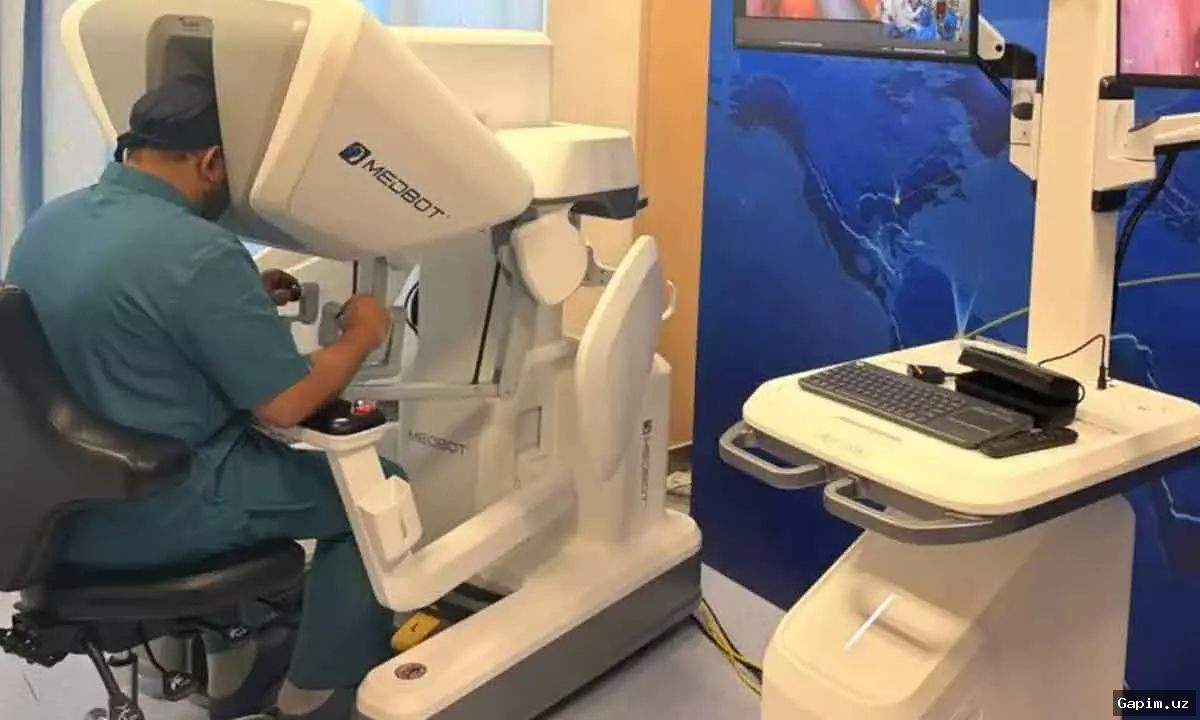 🤖🏥 Впервые в истории Узбекистана проведена дистанционная роботизированная операция
