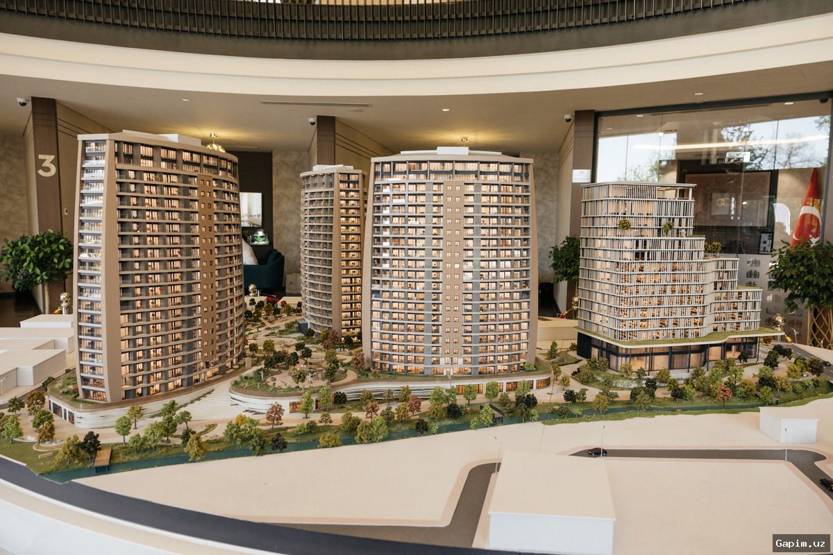 🏢🌿 First blocks of the premium Ellipse Garden Darhan residential complex completed in Tashkent