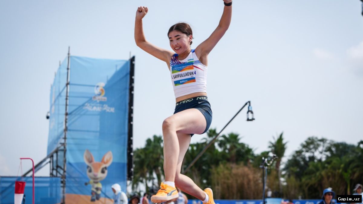 🏅🇺🇿 Uzbek athlete Barnokhon Sayfullayeva wins gold at Asian Games