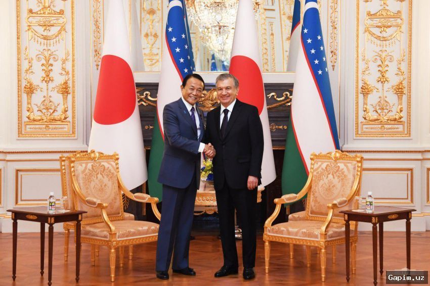 🇺🇿🇯🇵 Шавкат Мирзиёев принял делегацию во главе с министром финансов Японии