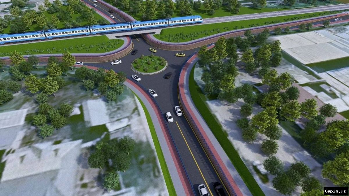 🚧🏗️ В Зангиате началось строительство современного путепровода на месте железнодорожного переезда