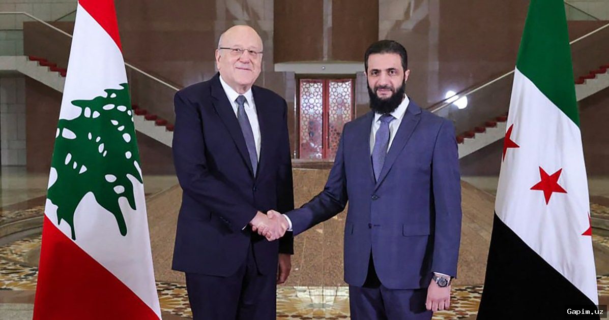 Livan va Suriya rahbarlari Damashqda muzokaralar o‘tkazdi
