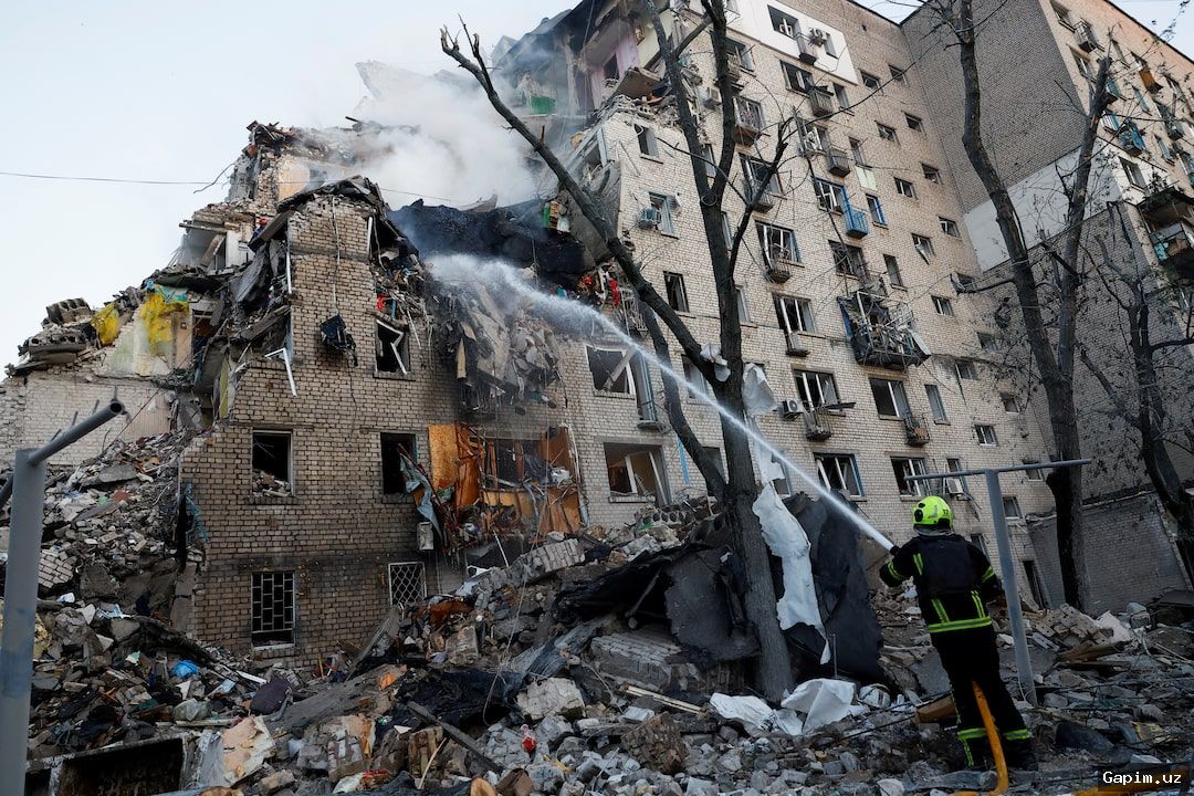 🌃💥 Kiyevga yirik dron va raketa hujumi: kamida 8 kishi halok bo‘ldi