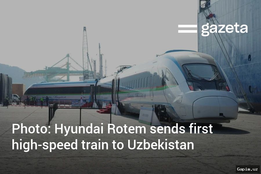 🚄🇺🇿 Toshkent-Xiva yo‘nalishida yangi Hyundai Rotem yuqori tezlikdagi poyezdi ishga tushdi