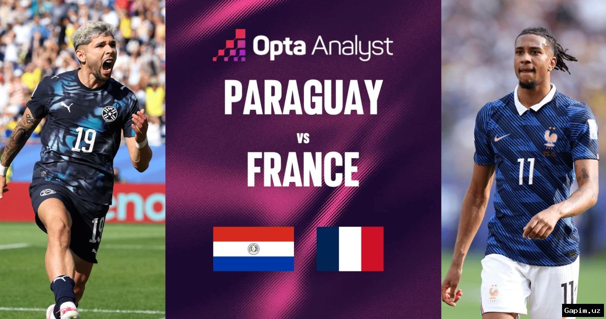 ⚽️🏆 Fransiya Paragvayni mag‘lub etib, chorak finalga chiqdi