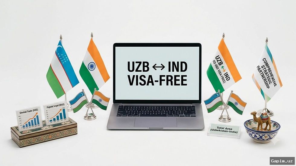 🇮🇳🛂 Упрощенный въезд в Узбекистан для граждан Индии вводится с 2026 года