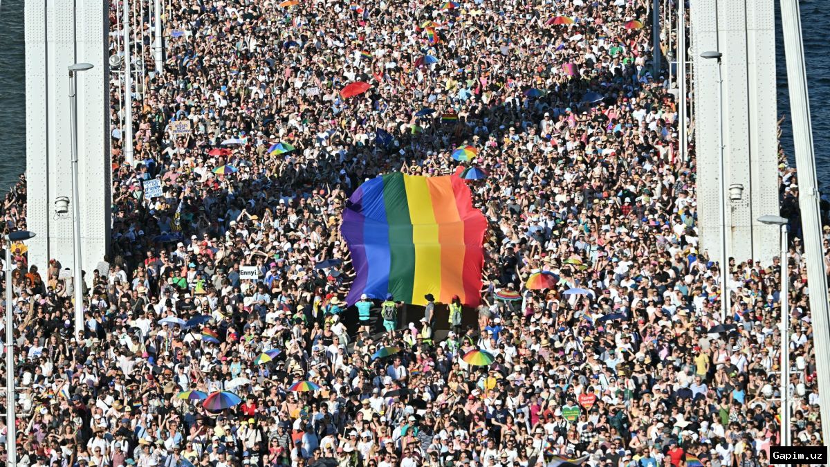 🏳️‍🌈🇭🇺 Budapeshtda minglab odamlar Pride paradida ishtirok etdi