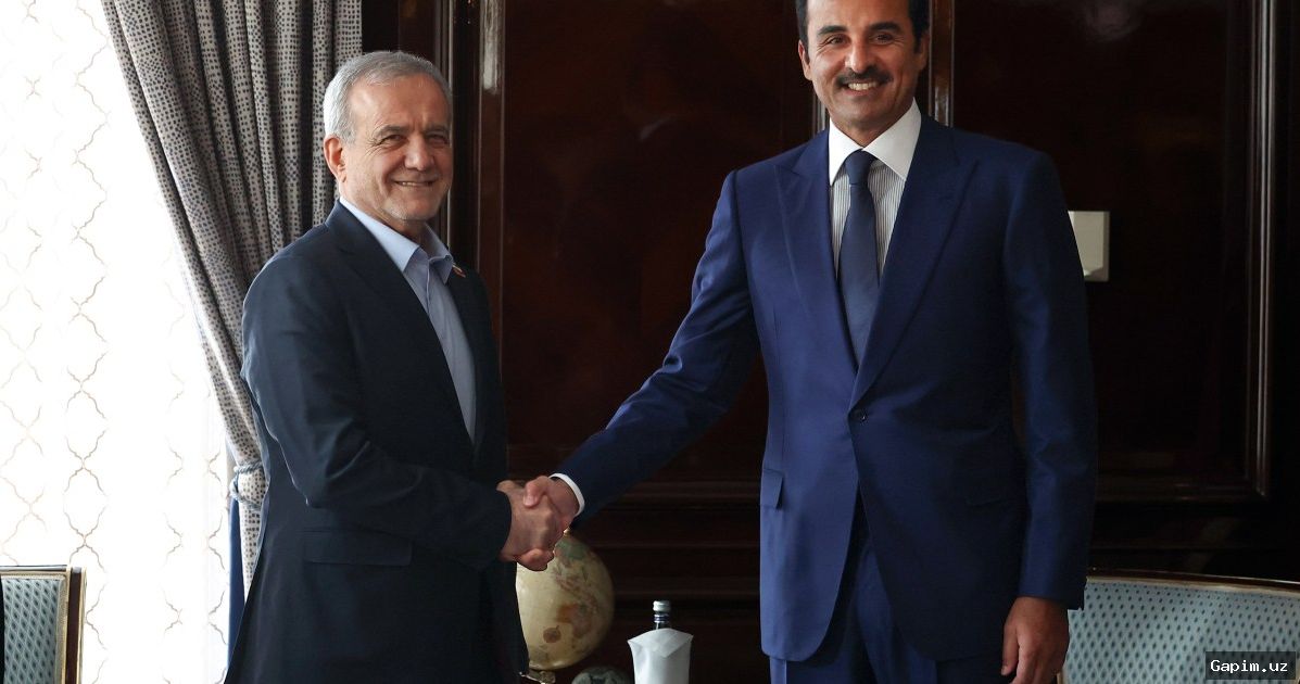🤝🛢 Президент Ирана Масуд Пезешкиан провел встречу с эмиром Катара в Москве