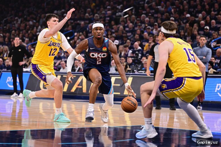 🏀🏆 NBA pley-off: Thunder Lakersni mag‘lub etib, 2-0 hisobida oldinda