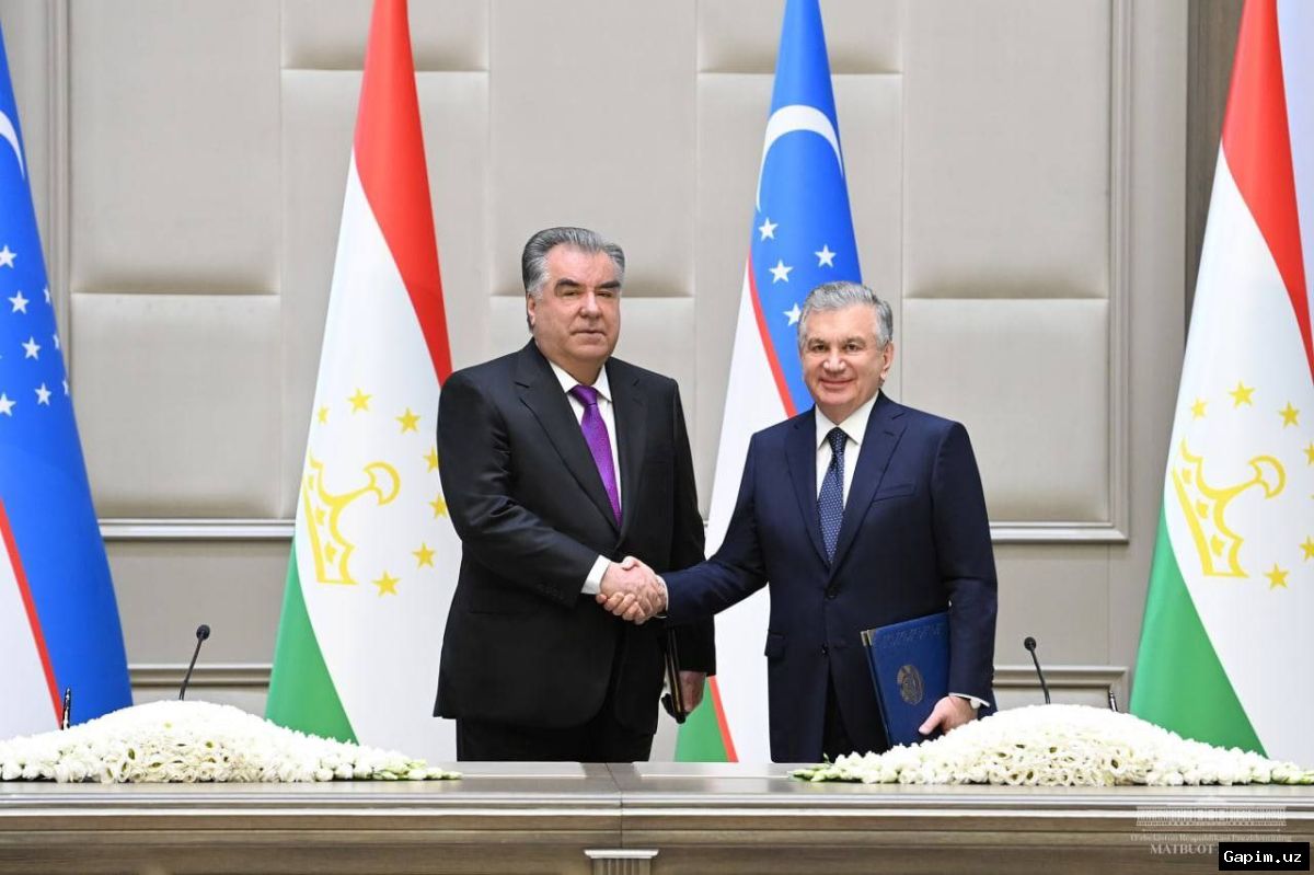 🤝📄 Uzbekistan and Tajikistan Presidents Sign Joint Statement to Deepen Strategic Partnership