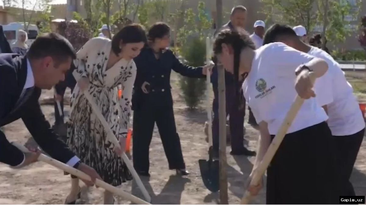 🌿🏫 Uzbekistan's First Lady Ziroat Mirziyoyeva Visits Khorezm Region, Focuses on Inclusive Education and Environmental Awareness