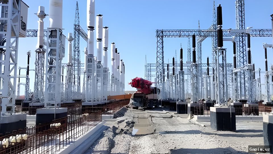 ⚡️🏗️ На Навоийской ТЭС ведется строительство новой парогазовой установки мощностью 650 МВт