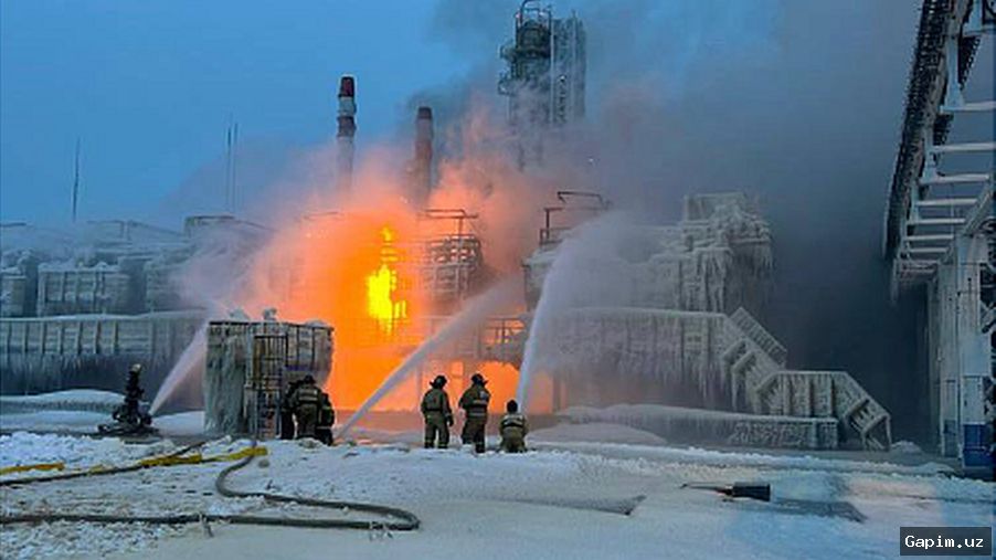⚡️🔥 Ukraina dronlari Rossiyaning janubidagi dengiz terminaliga hujum qildi: bir kishi halok bo‘ldi