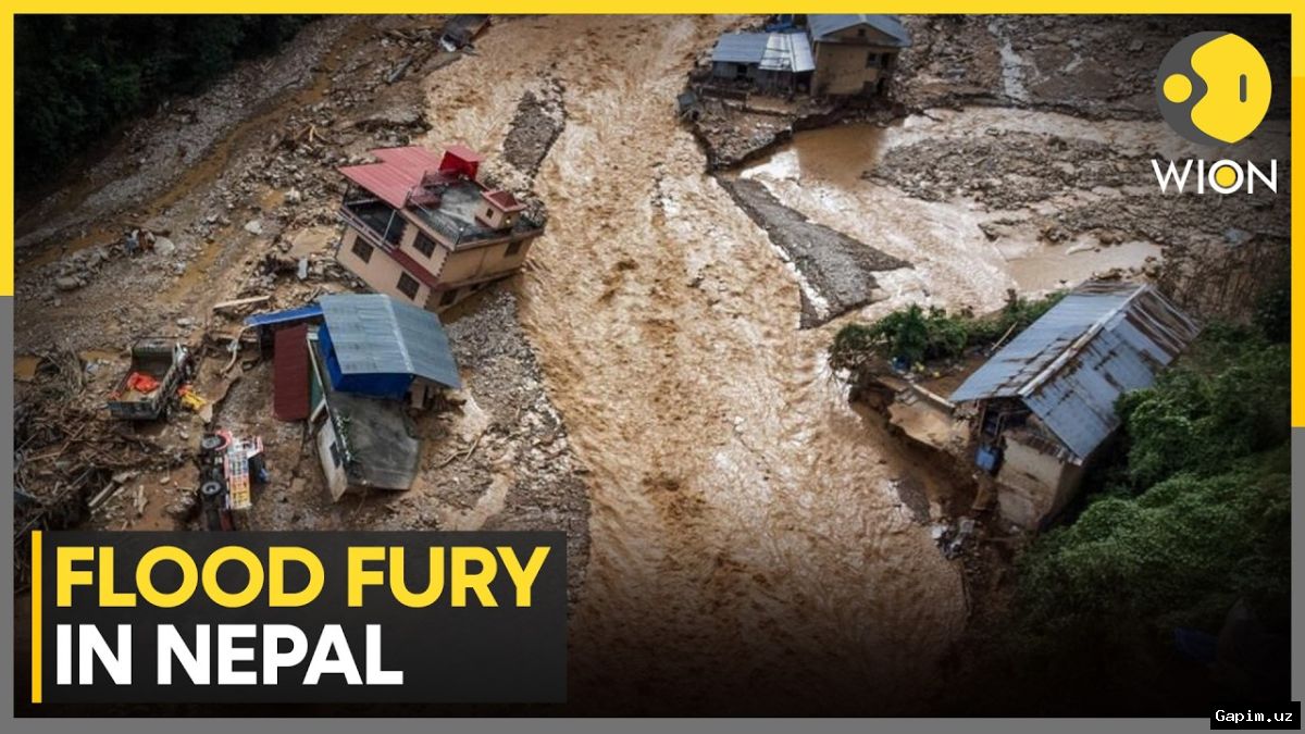 🌊🇳🇵 Devastating flash flood sweeps away buildings and infrastructure in central Nepal