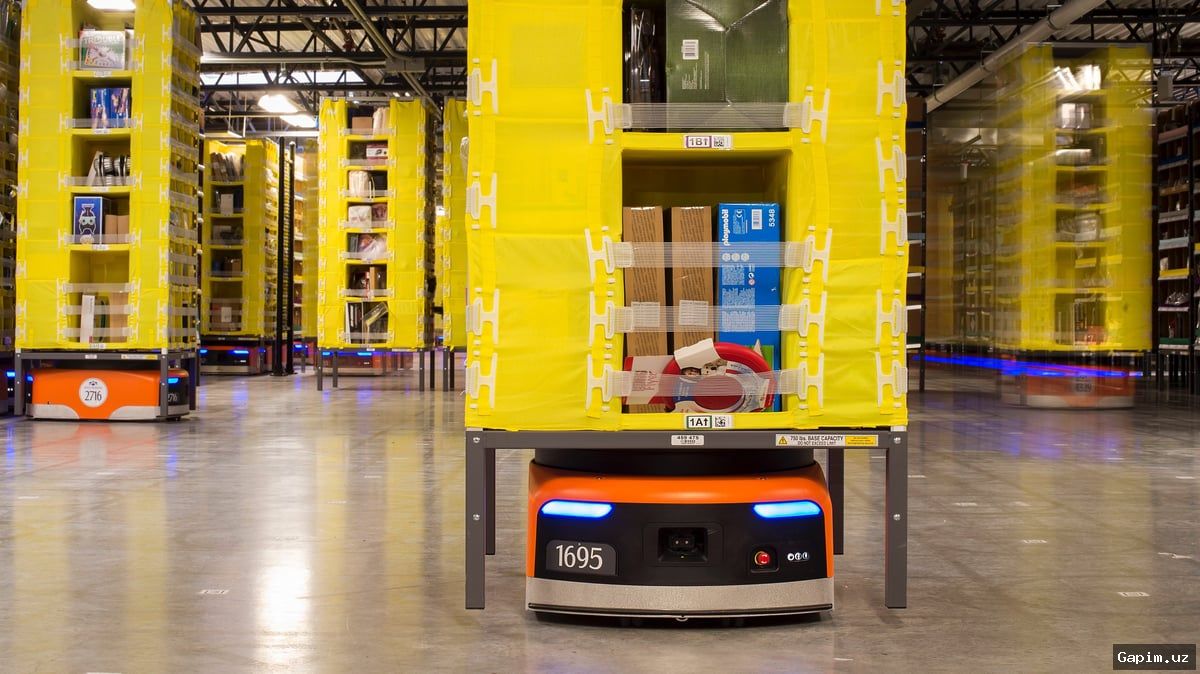 🤖📦 Amazon omborlaridagi robotlar soni bir milliondan oshdi