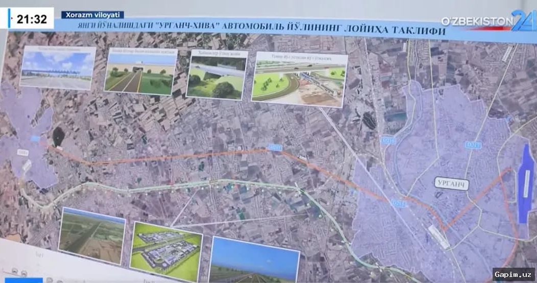 🚗🛣️ Prezident yangi Urganch-Xiva pullik avtomobil yo‘lida harakatlandi