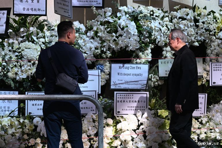 🇭🇰⚰️ Gonkongda Tung Chee-hwa davlat dafn marosimi bo'lib o'tdi