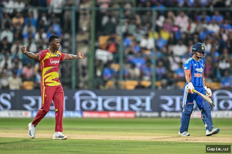 🏏🌧️ Hindiston va G‘arbiy Hindiston o‘rtasidagi kriket seriyasi yomg‘ir tufayli durang bilan yakunlandi