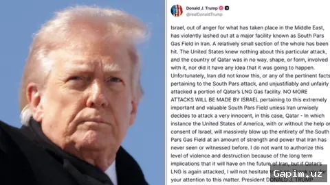 🇺🇸⚖️ AQSh rejimi rahbari Donald Tramp Nobel mukofoti berilmaganidan yana bir bor noroziligini bildirdi