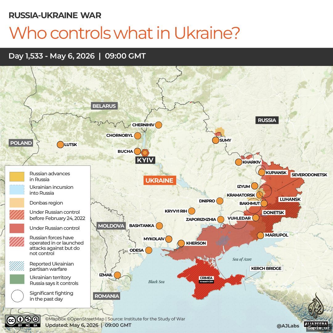 ⚔️📈 Ukraina may oyida hududiy yutuqlarni qaytarib oldi — qo‘mondon