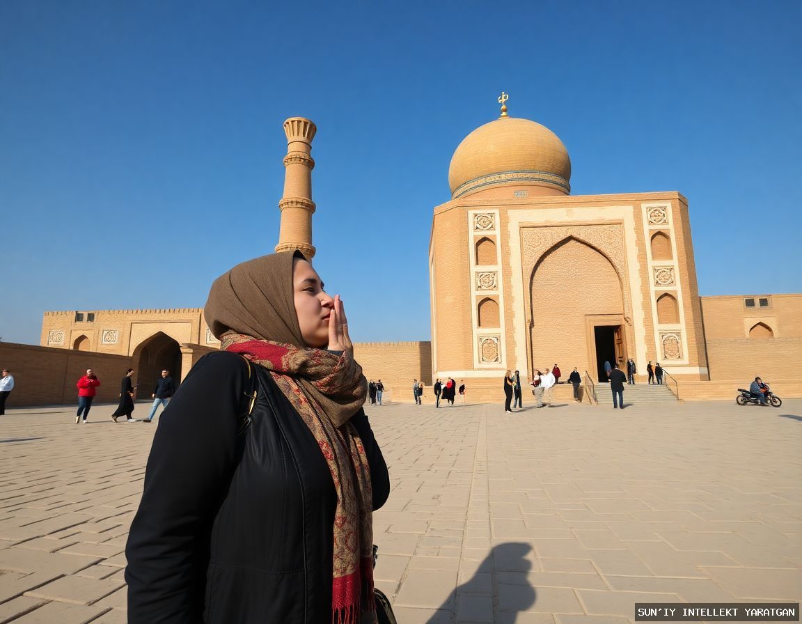 💋⚖️ Жительница Сурхандарьи оштрафована за поцелуй памятника в Хиве