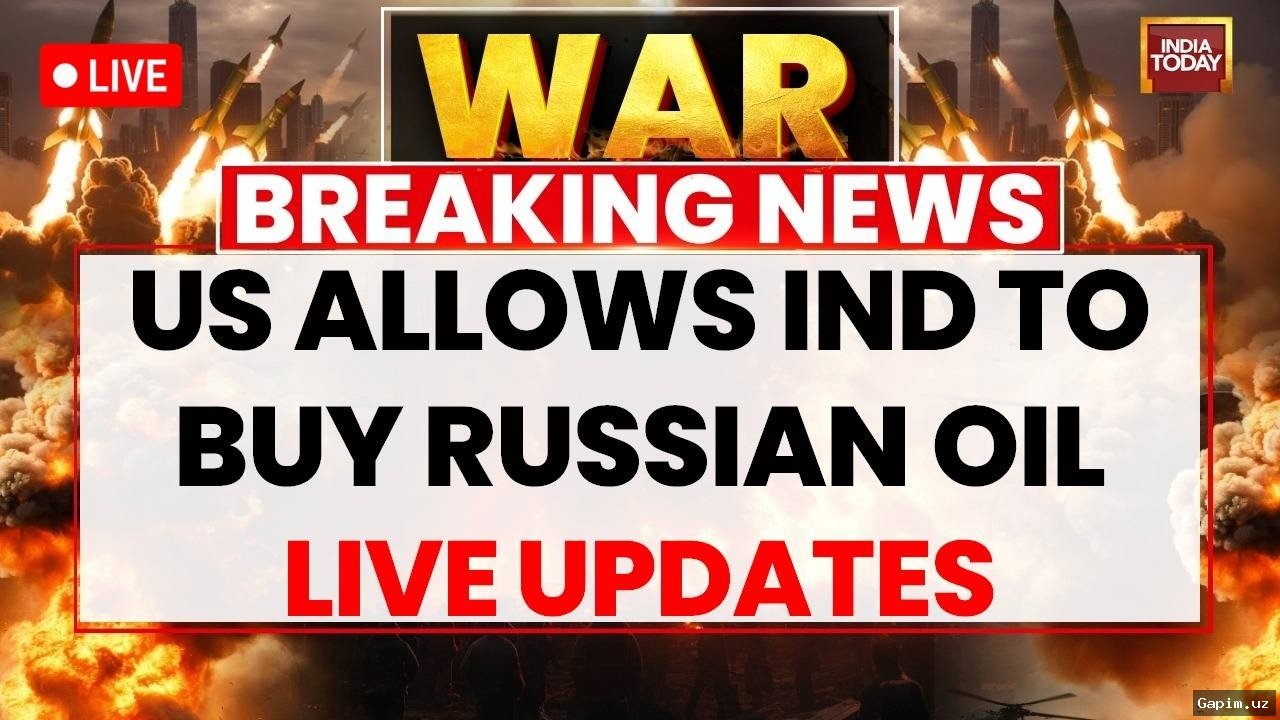 🛢️⚖️ AQSh Hindistonga Rossiya neftini sotib olish uchun 30 kunlik imtiyoz berdi
