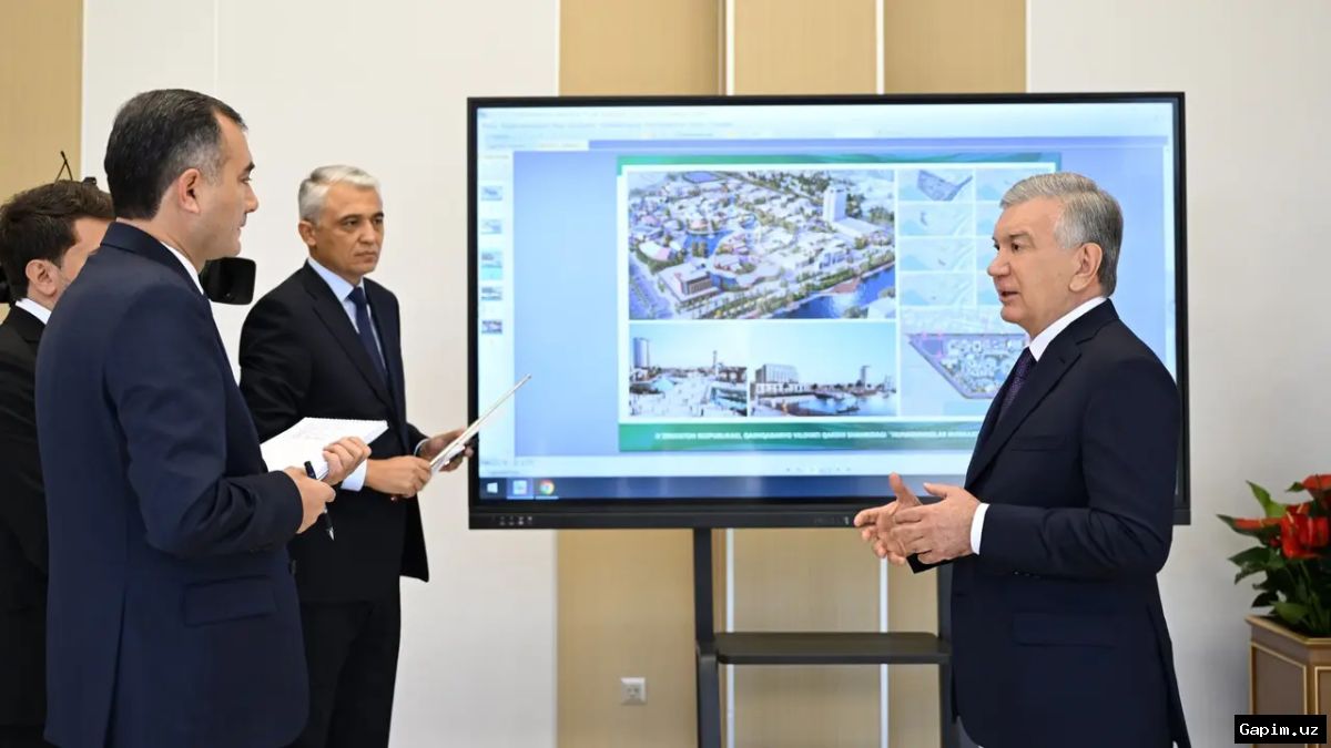 🏗️🏙️ Шавкат Мирзиёев ознакомился с масштабными проектами строительства города Новый Карши и туристического комплекса