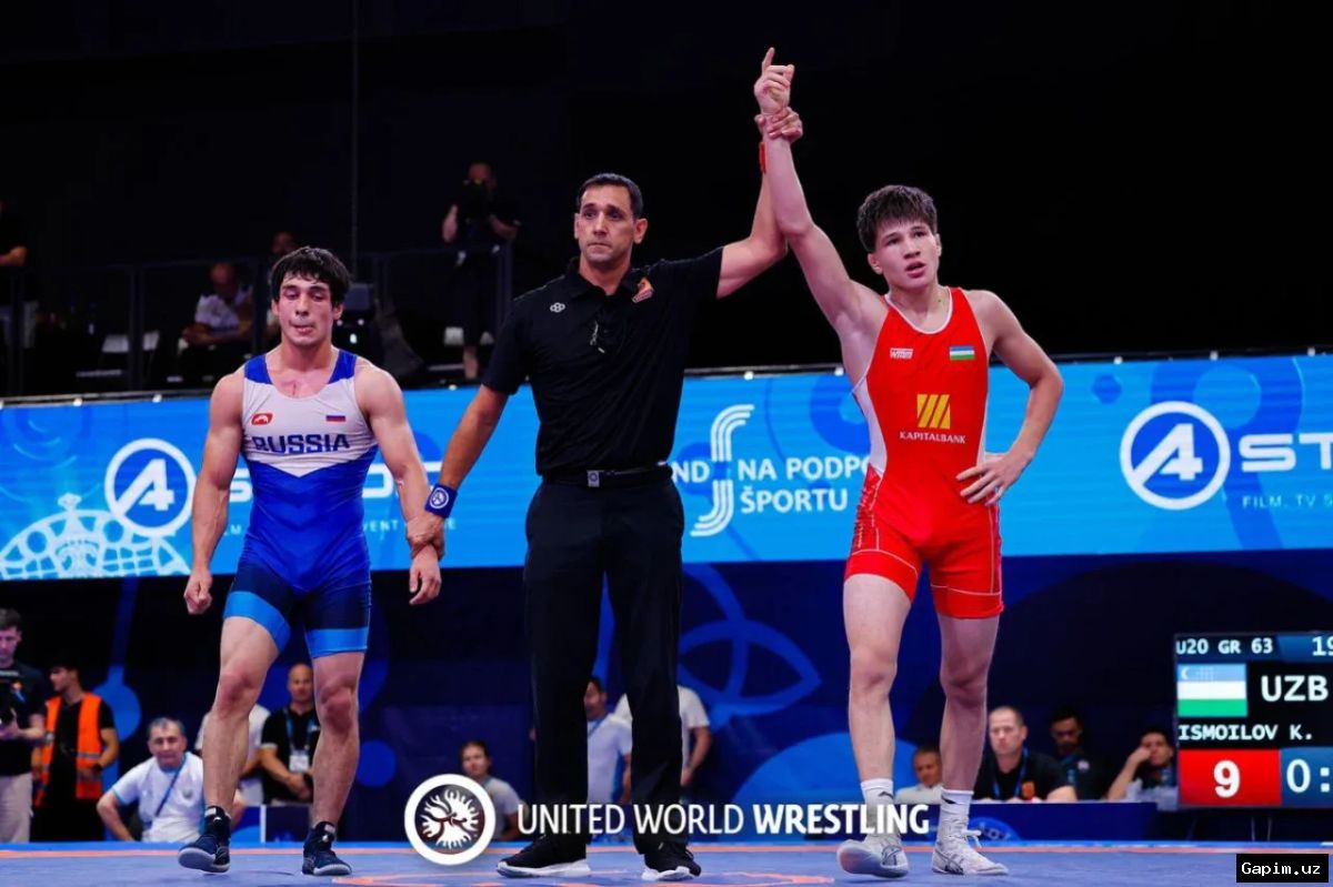 🏆🥇 Кувончбек Исмоилов стал чемпионом мира по борьбе U20!