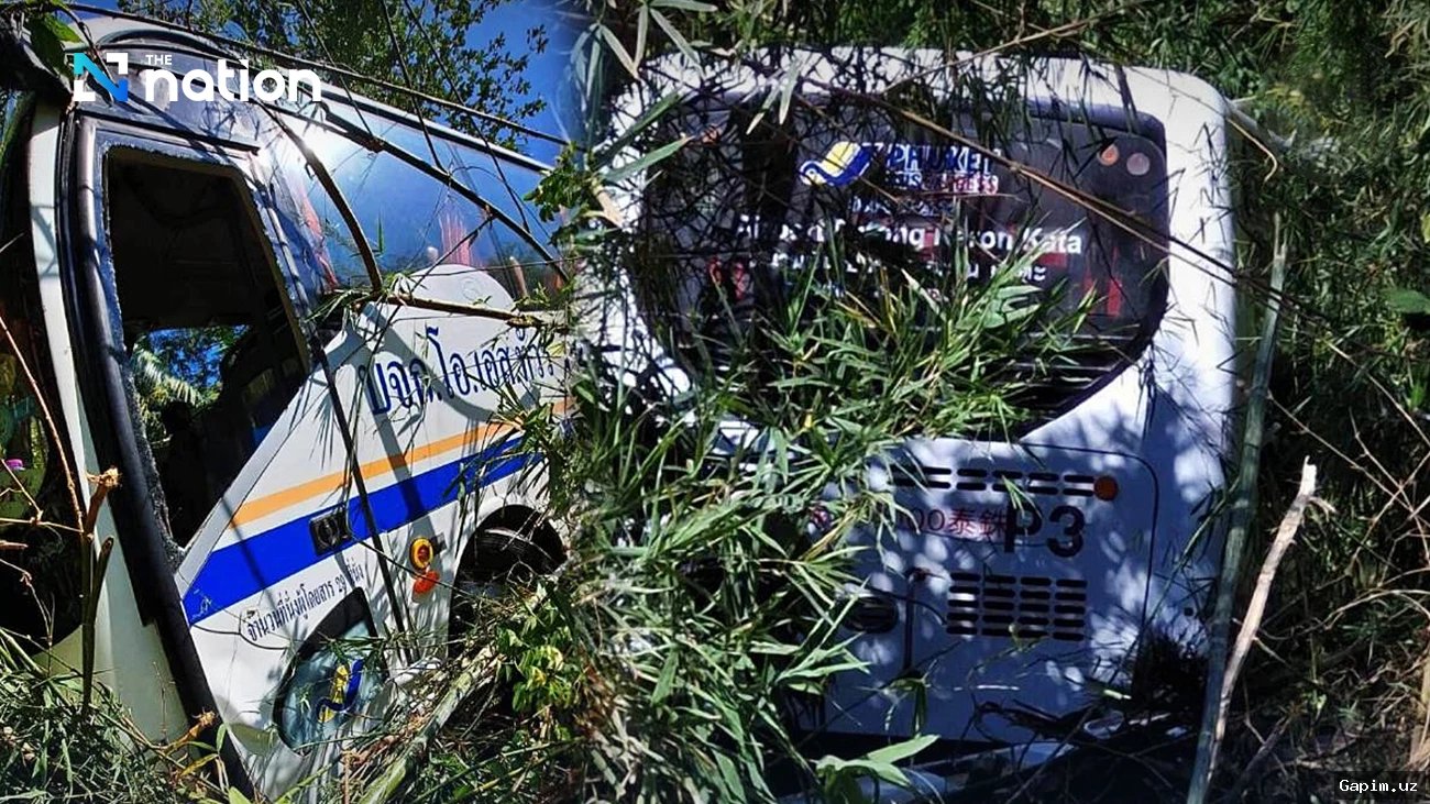 🚨💔 Tourist Bus Crash in Phuket: Uzbek Citizen Killed, Four Injured