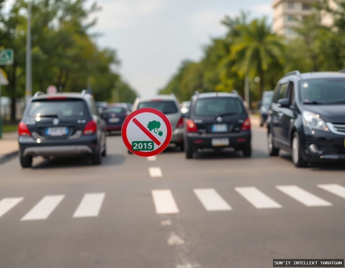 Avtomobillar uchun ekologik pasport: Toshkentda birinchi 113 ming stiker berildi