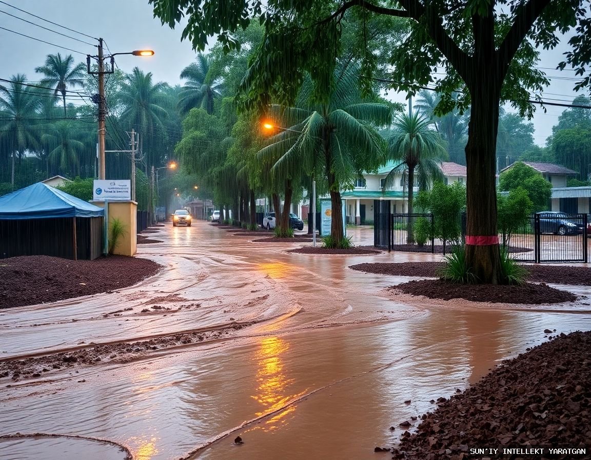Kuchli yomg‘ir tufayli bir necha hududlarda loyqa oqimi va suv toshqini ogohlantirishlari