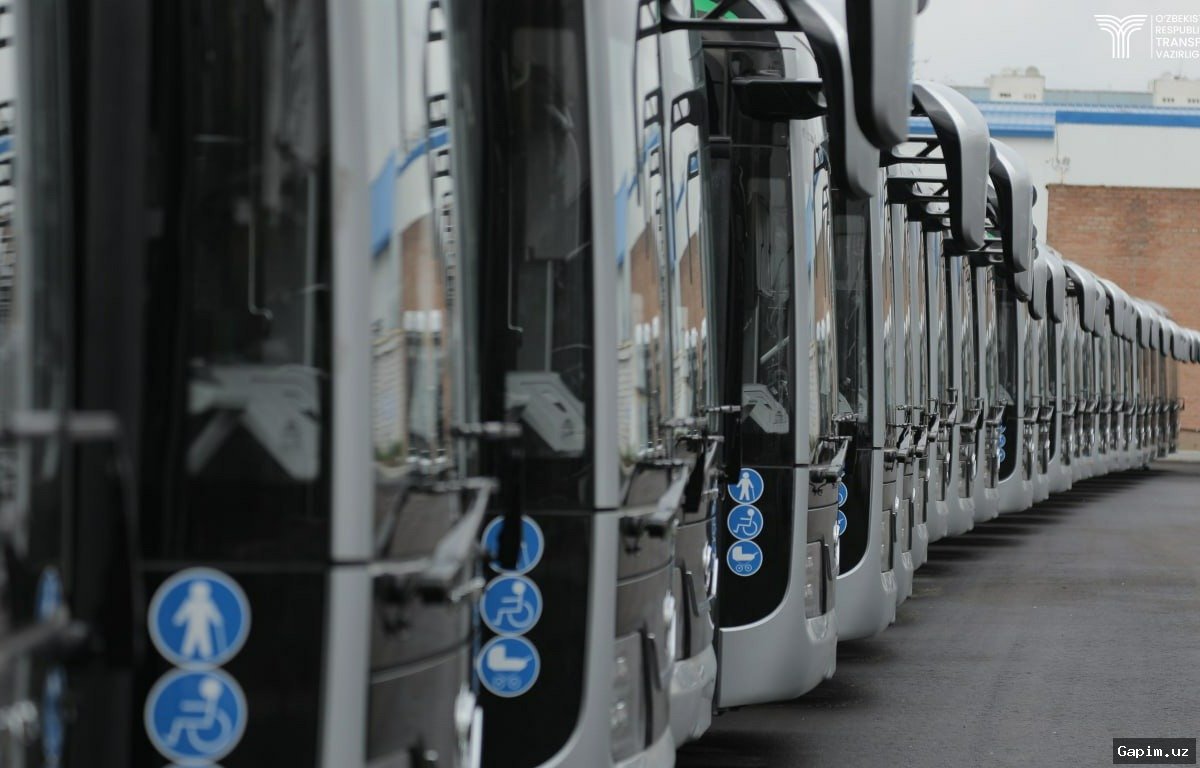 🚌🌿 Samarqandda 250 ta yangi elektr avtobuslar ishga tushirilmoqda