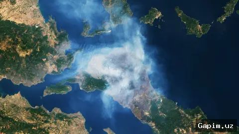 🛰️🌌 Спутник Landsat 9 запечатлел загадочный кратер «Паук» в Западной Австралии