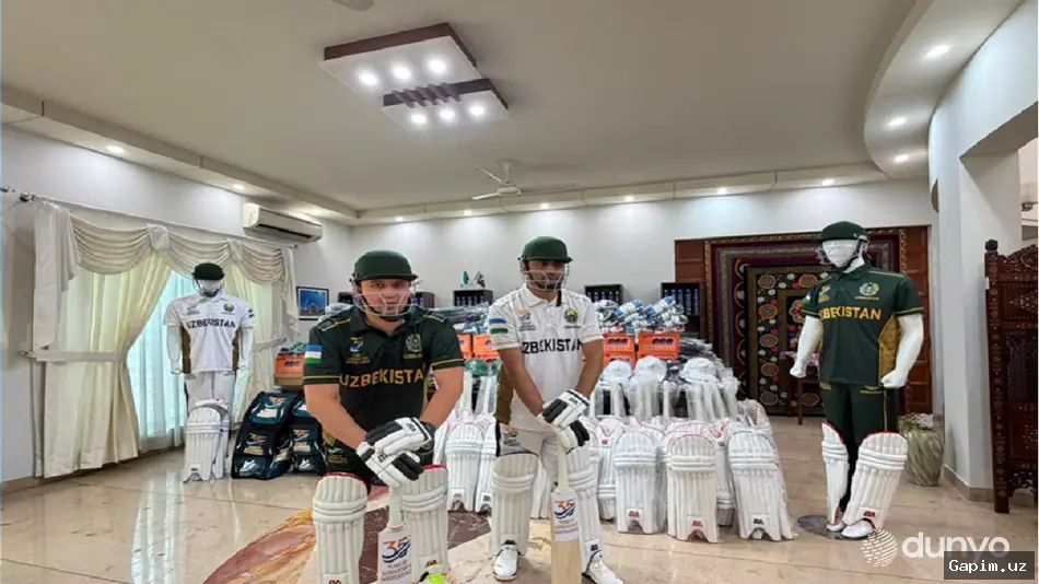 🏏🇺🇿 Uzbekistan receives cricket equipment from Pakistan