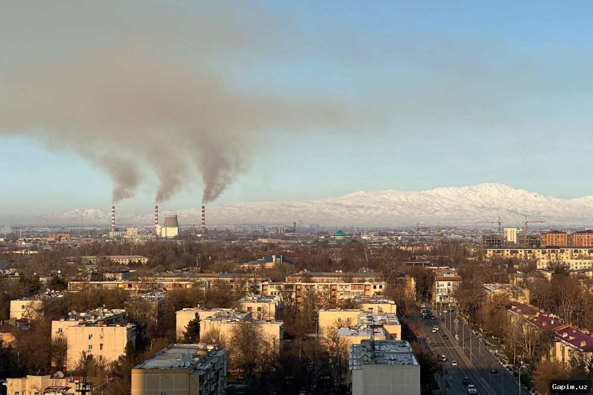 🌫️🌡️ Toshkentda kechqurun va tunda havo ifloslanishi kuchayishi mumkin