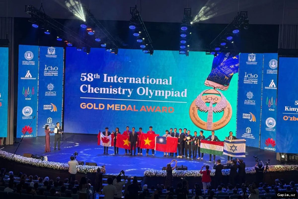 🧪🏆 Uzbekistan's Young Chemists Win 4 Medals at International Chemistry Olympiad