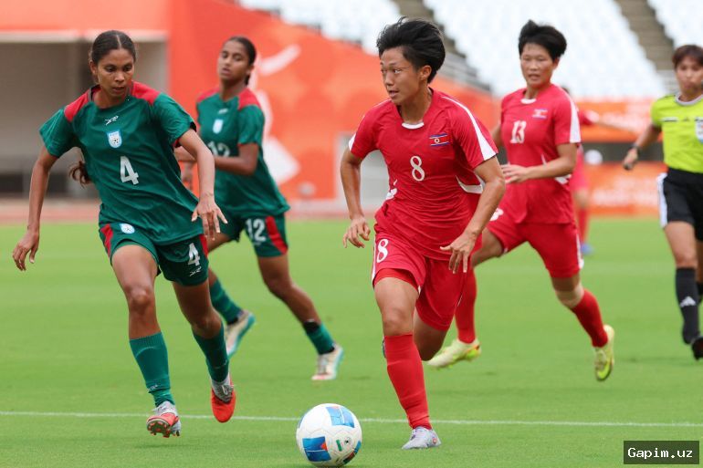 ⚽️🏆 Shimoliy Koreya ayollar futbol jamoasi Osiyo o‘yinlarini 10:0 hisobida g‘alaba bilan boshladi