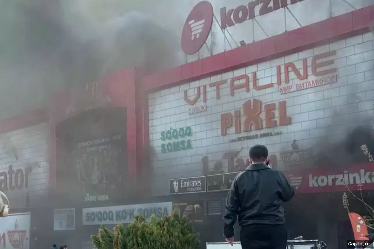 🔴🔥 Toshkentdagi Yunusobod tumanida yirik do‘kon yonib ketdi