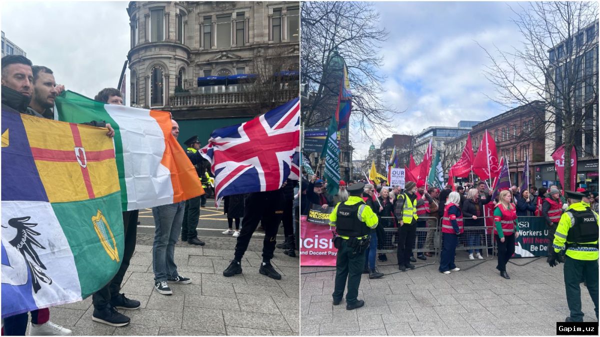 🔪🔥 Anti-immigrant protests in Belfast: vehicles and buildings set ablaze