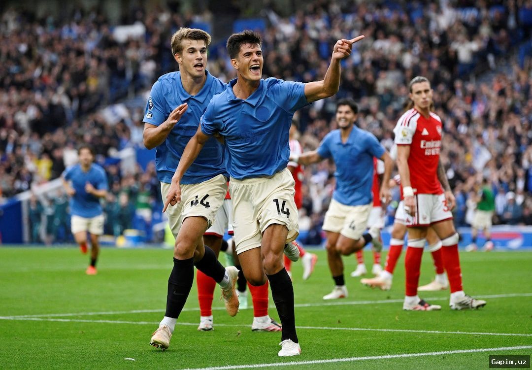 ⚽️😮 «Арсенал» потерпел разгромное поражение от «Брайтона» — 0:3
