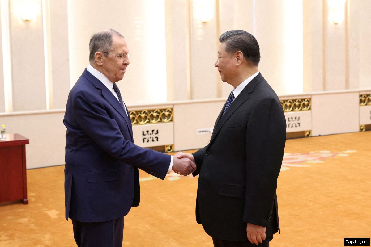 Original: Xi Jinping Sergei Lavrov meeting 🤝💎 Си Цзиньпин назвал партнерство с Россией "драгоценным", мировые лидеры обращаются к Китаю на фоне ближневосточного кризиса