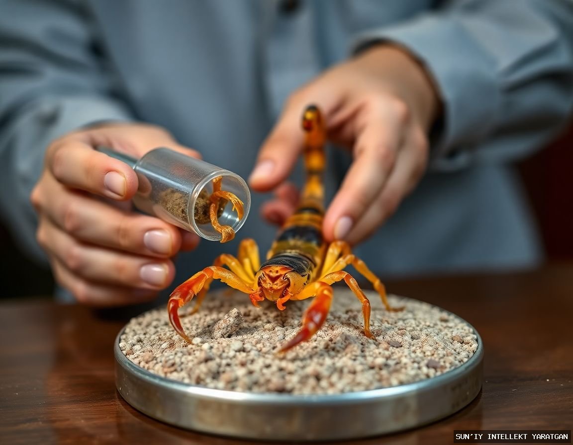 Termizlik talaba skorpion zaharisini uning o'limisiz olish usulini topdi