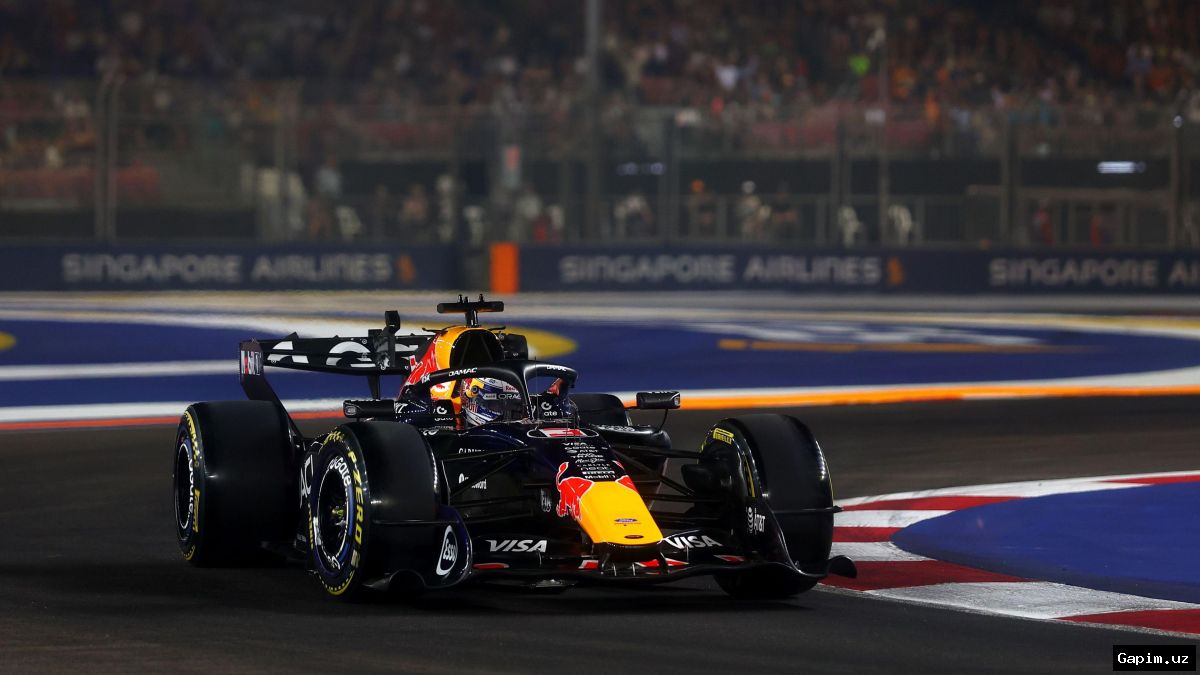 🏎️🏆 Ферстаппен одержал победу в дождевой спринтерской гонке в Сингапуре