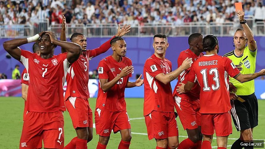 ⚽️🟥 JChda birinchi marta "noto'g'ri shaxs" qizil kartochkasi: Shveytsariyalik Embolo chetlatildi