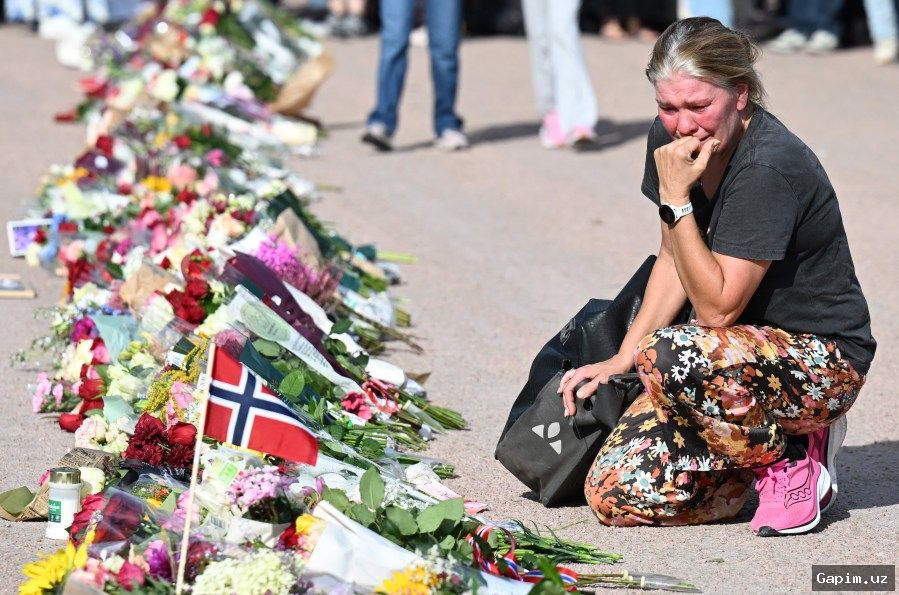 🏰💐 Norway's King Harald's condition worsens: Oslo residents lay flowers at palace