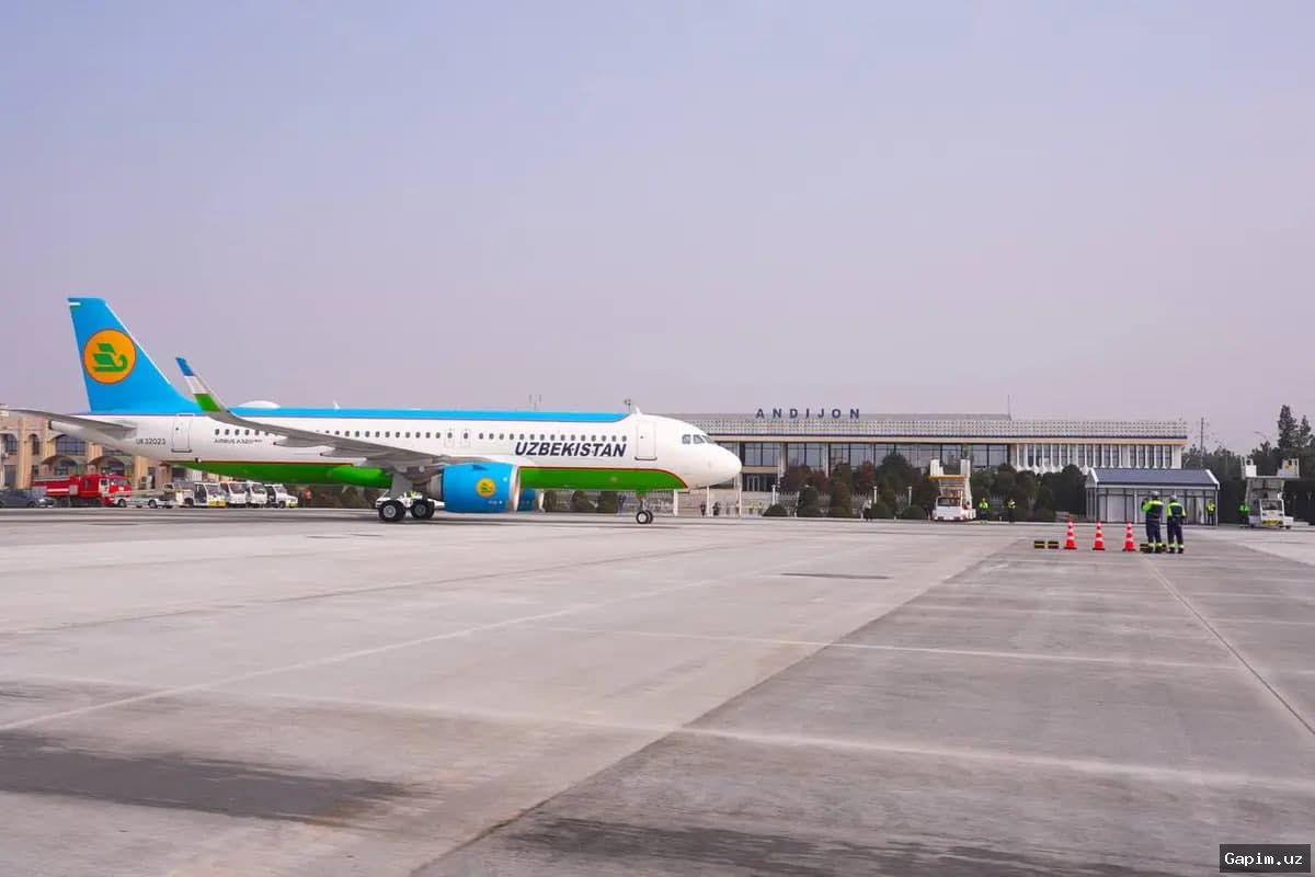 ✈️🏗️ Andijon aeroporti rekonstruksiyasi 1,1 trillion so‘mga tushadi