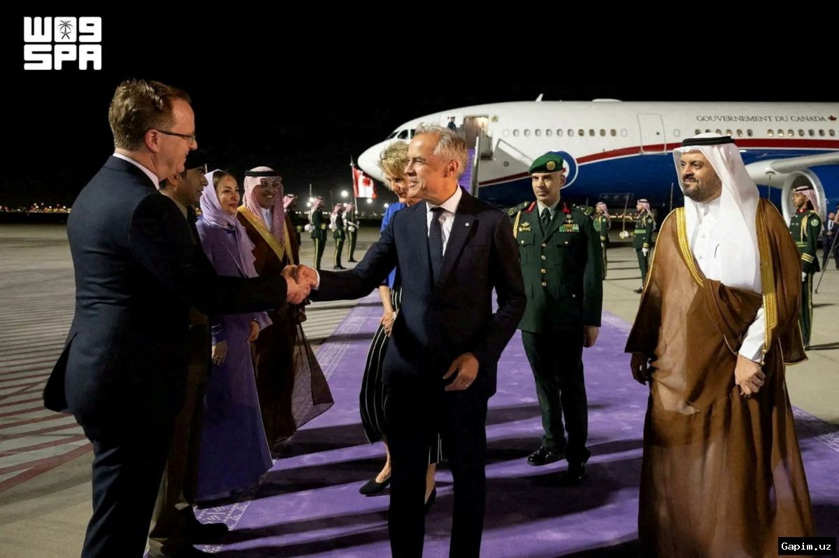 🇨🇦🇸🇦 Kanada Bosh vaziri Mark Karni Saudiya Arabistoniga tashrif buyurdi